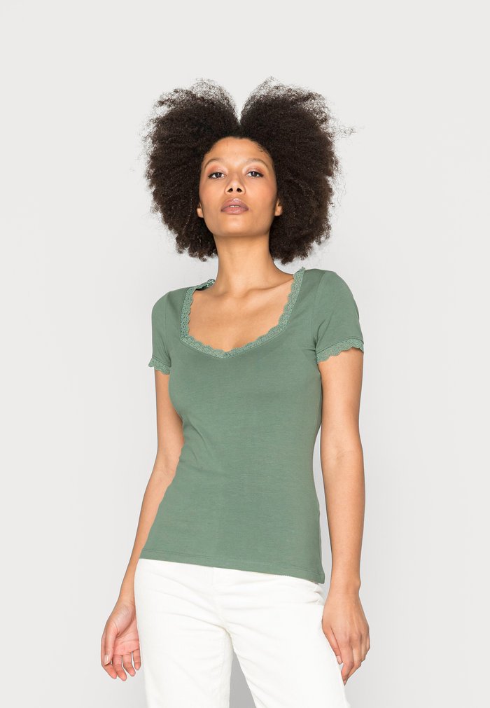 T Chemises Anna Field BASIC Vert Clair Femme | PEE-8350340